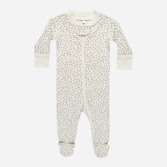 QUINCY MAE ZIP LONG SLEEVE SLEEPER - SCATTER