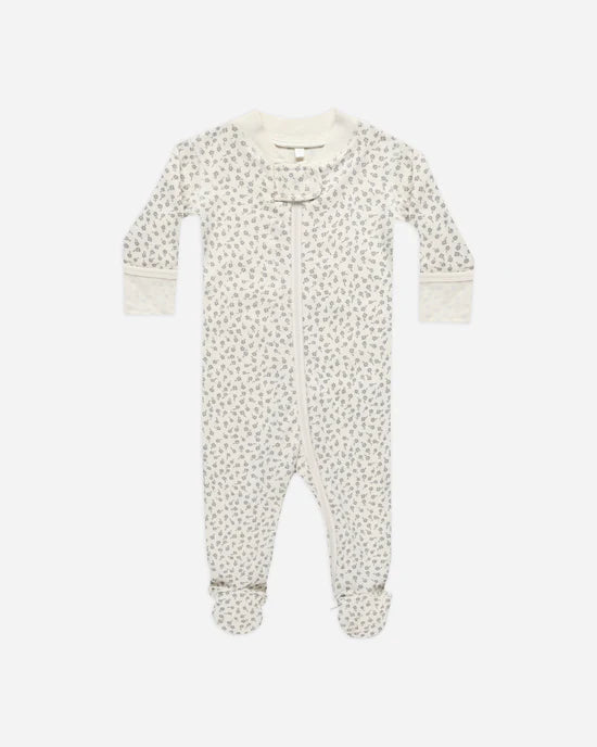 QUINCY MAE ZIP LONG SLEEVE SLEEPER - SCATTER