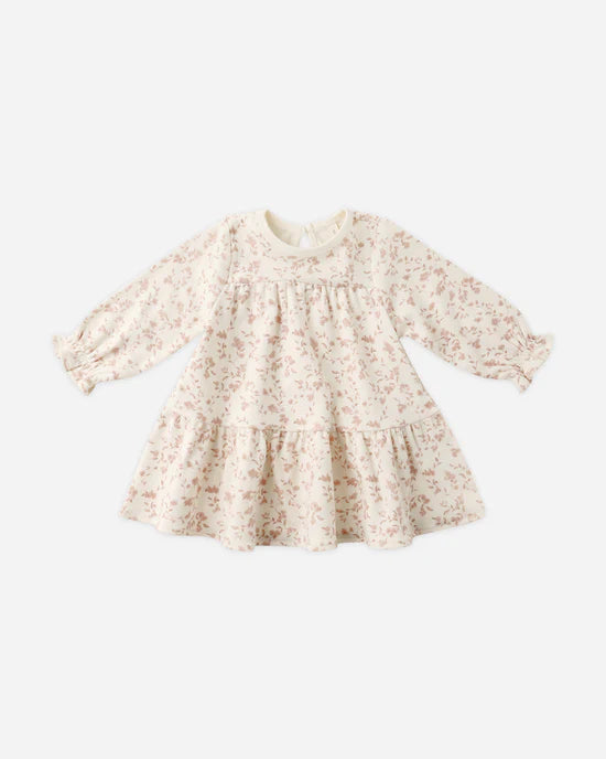 QUINCY MAE TIERED JERSEY DRESS - FRENCH GARDEN