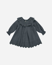 QUINCY MAE LONG SLEEVE ISLA DRESS - INDIGO