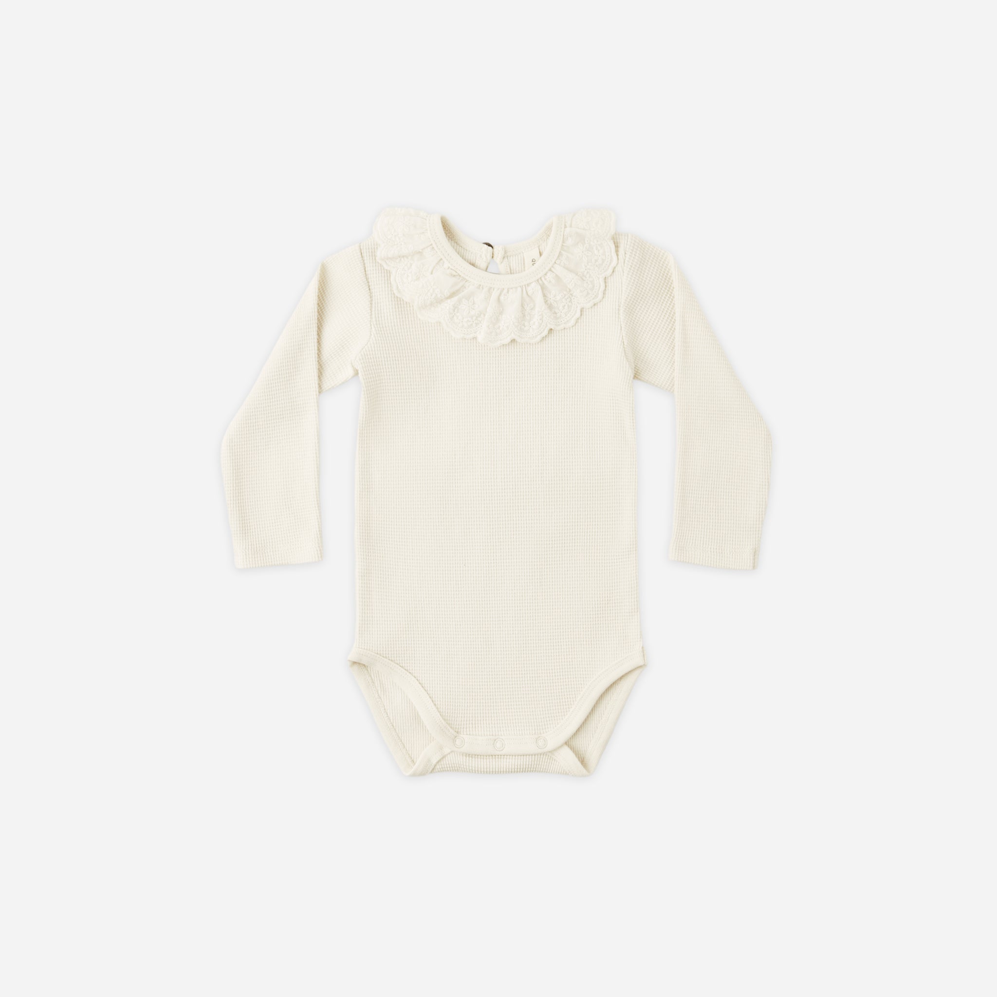 QUINCY MAE RUFFLE BODYSUIT - NATURAL