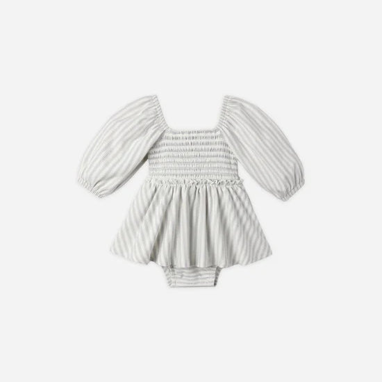 QUINCY MAE LAINEY ROMPER - CLOUD STRIPE