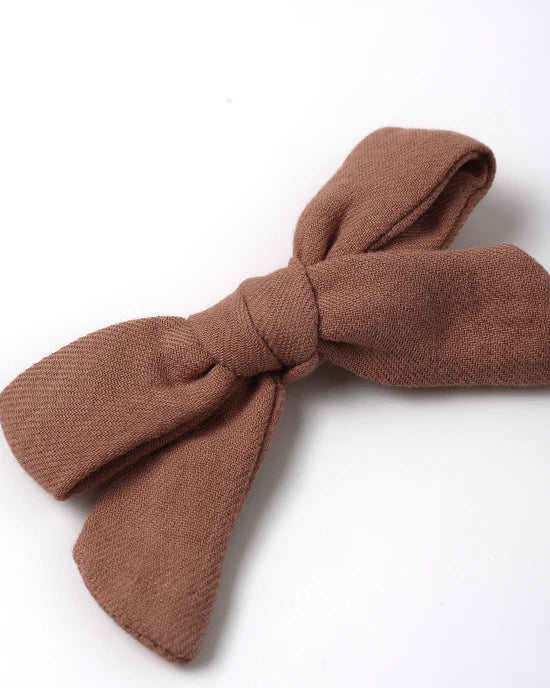 QUINCY MAE SET OF 3 BOW CLIPS - POPPY