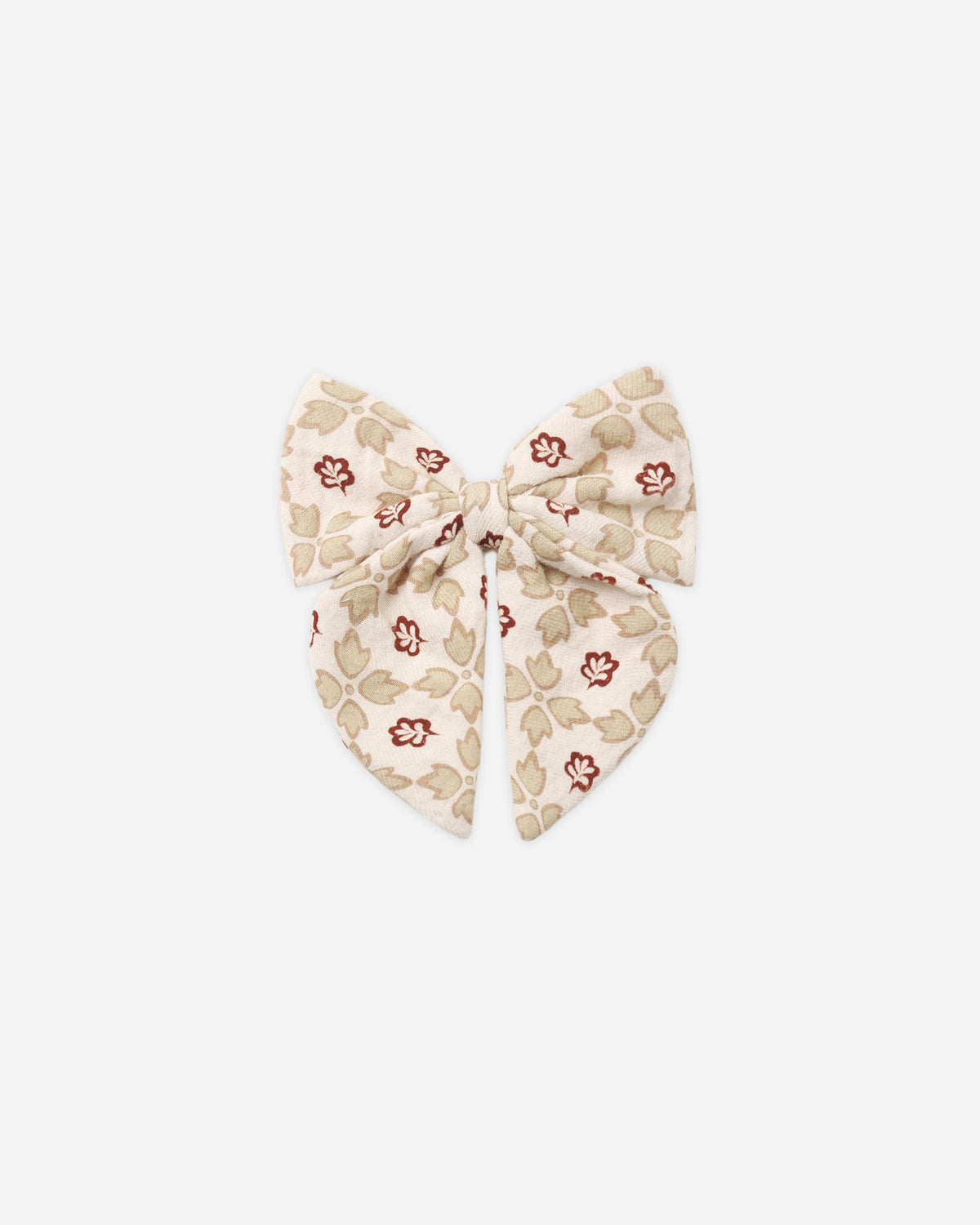 QUINCY MAE PRINTED BOW - WINTER ROSE