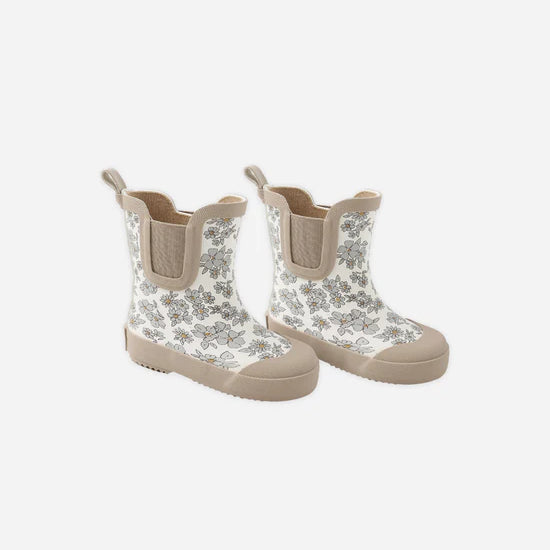 QUINCY MAE RAIN BOOTS - BLUE FLORAL
