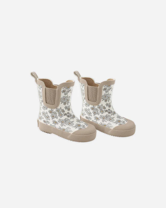 QUINCY MAE RAIN BOOTS - BLUE FLORAL