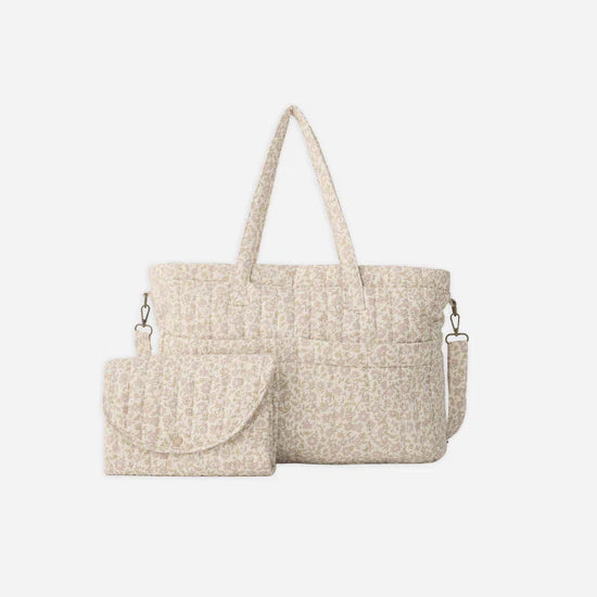 QUINCY MAE DIAPER BAG + CHANGING MAT - WILDFLOWER