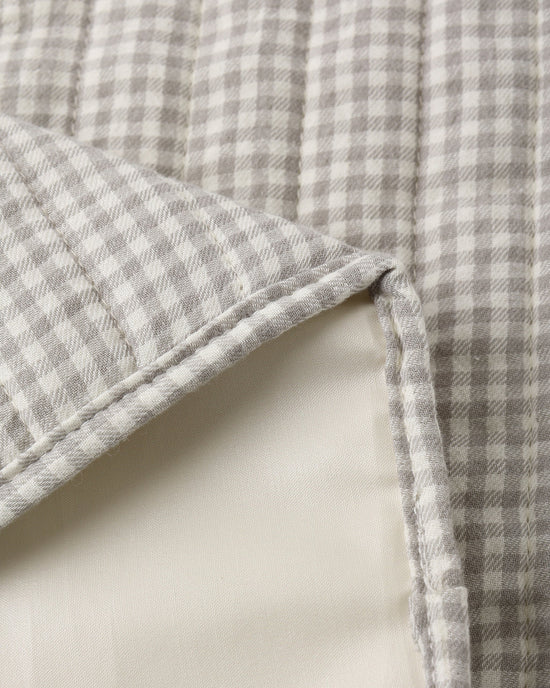 QUINCY MAE DIAPER BAG + CHANGING MAT - SAGE GINGHAM