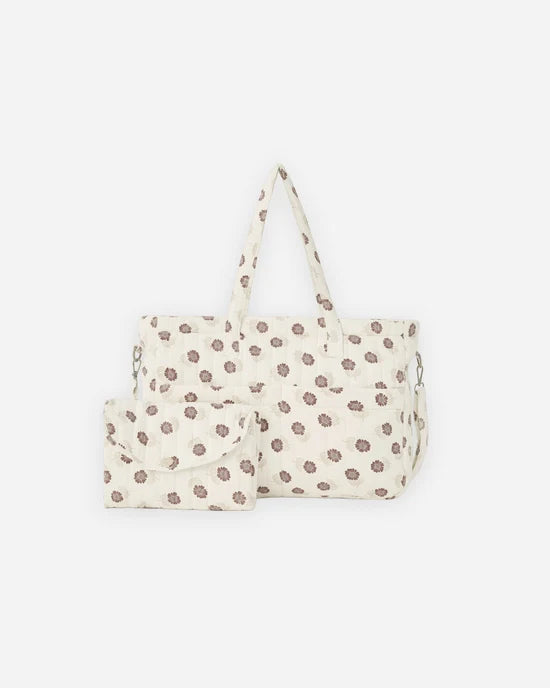 QUINCY MAE DIAPER BAG + CHANGING PAD SET - FALL FLORAL