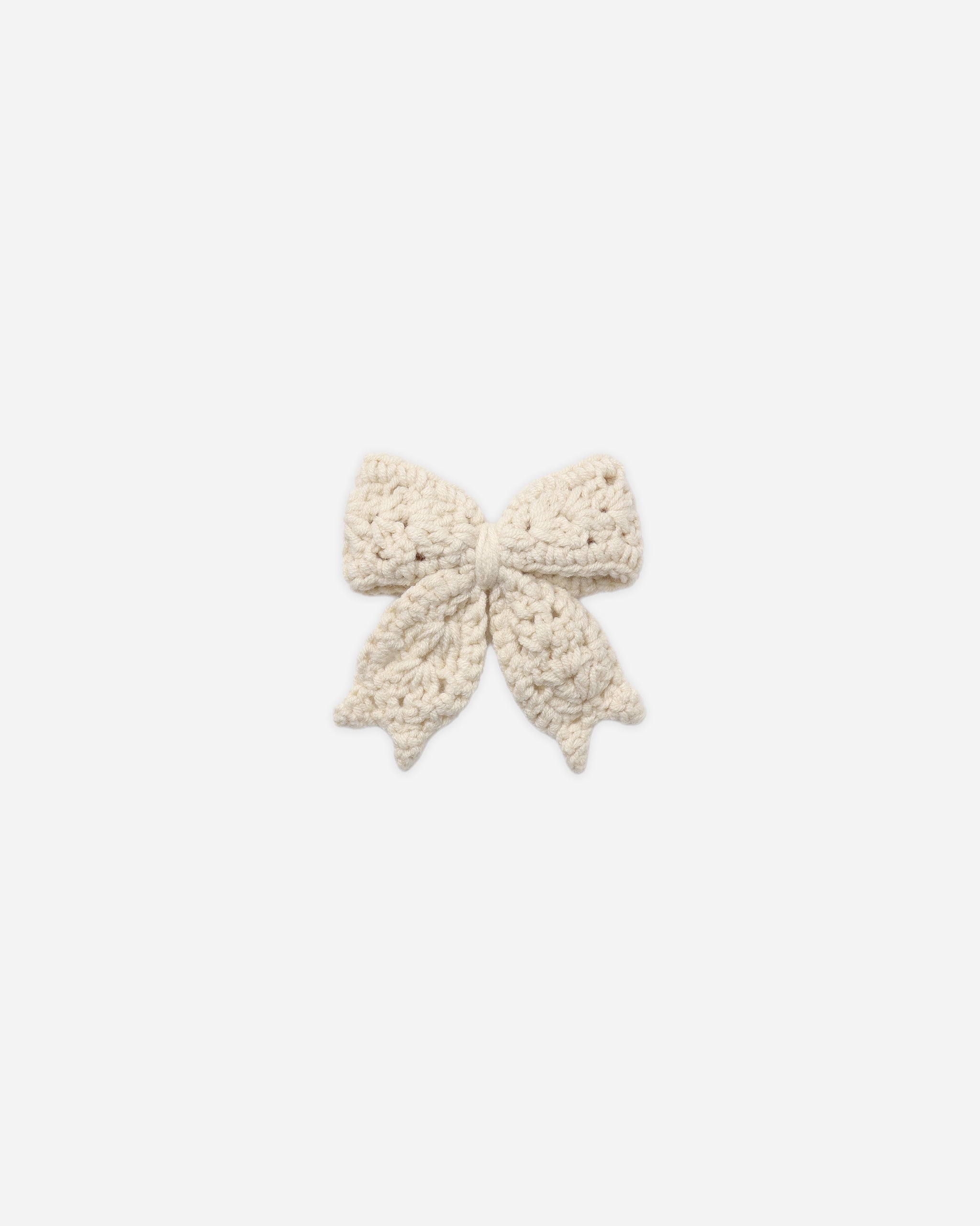 QUINCY MAE CROCHET BOW - NATURAL