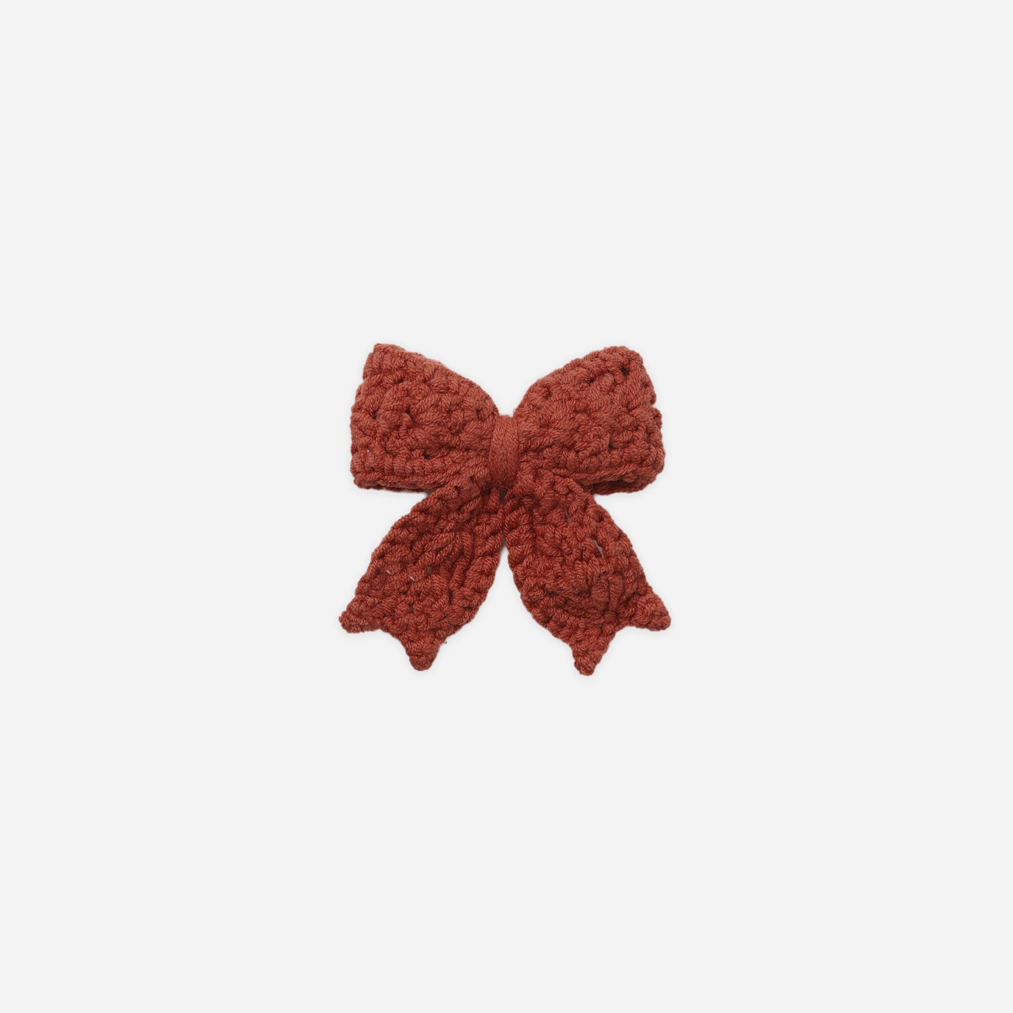 QUINCY MAE CROCHET BOW - REDWOOD