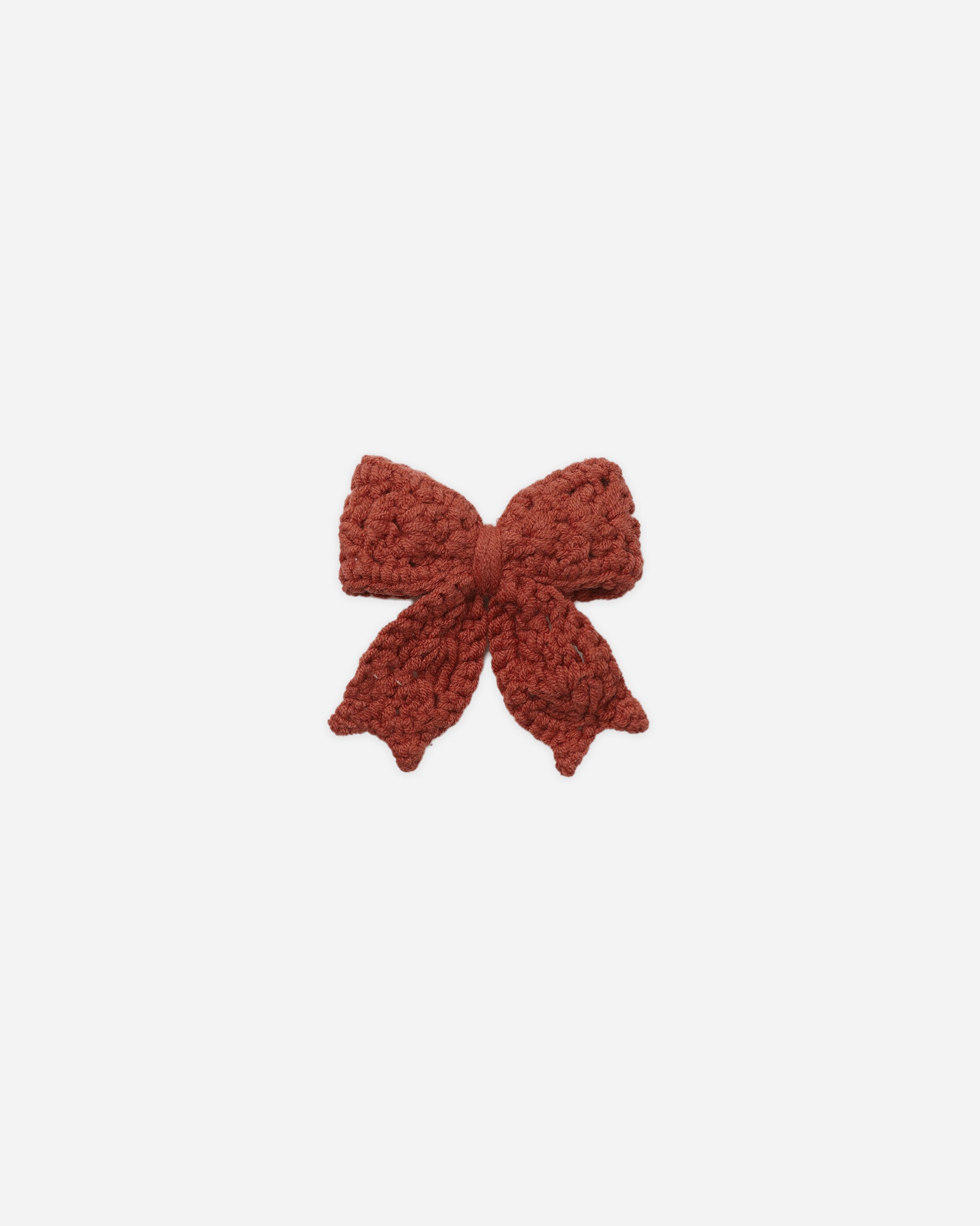 QUINCY MAE CROCHET BOW - REDWOOD