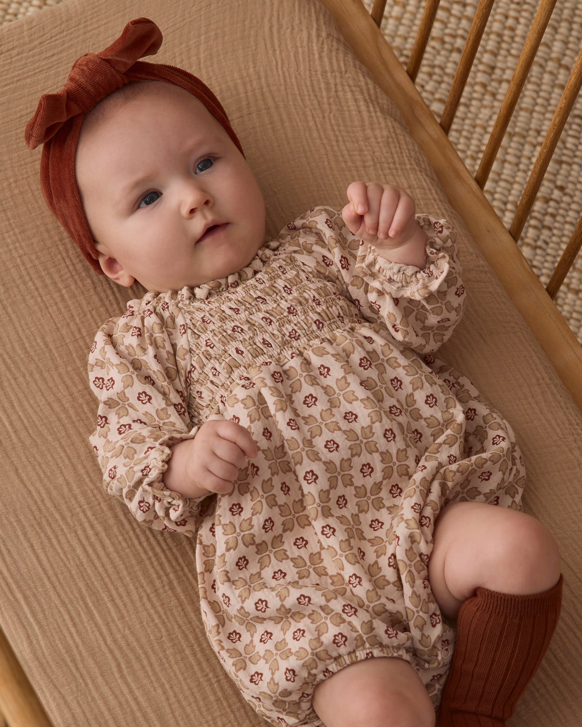 QUINCY MAE EDEN PRINTED ROMPER - WINTER ROSE