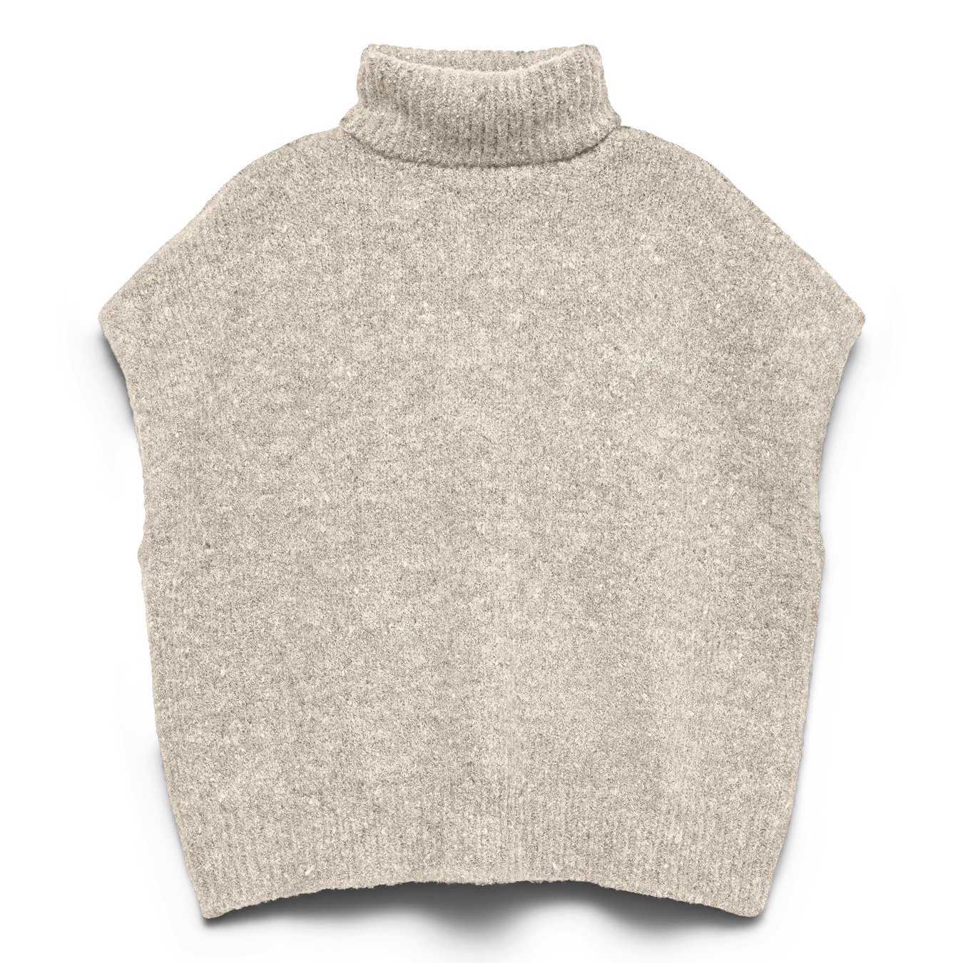 VM INGRID ROLLNECK VEST - BIRCH