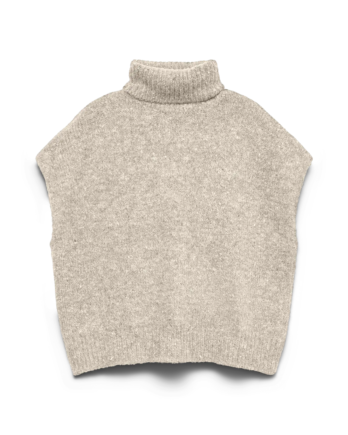 VM INGRID ROLLNECK VEST - BIRCH
