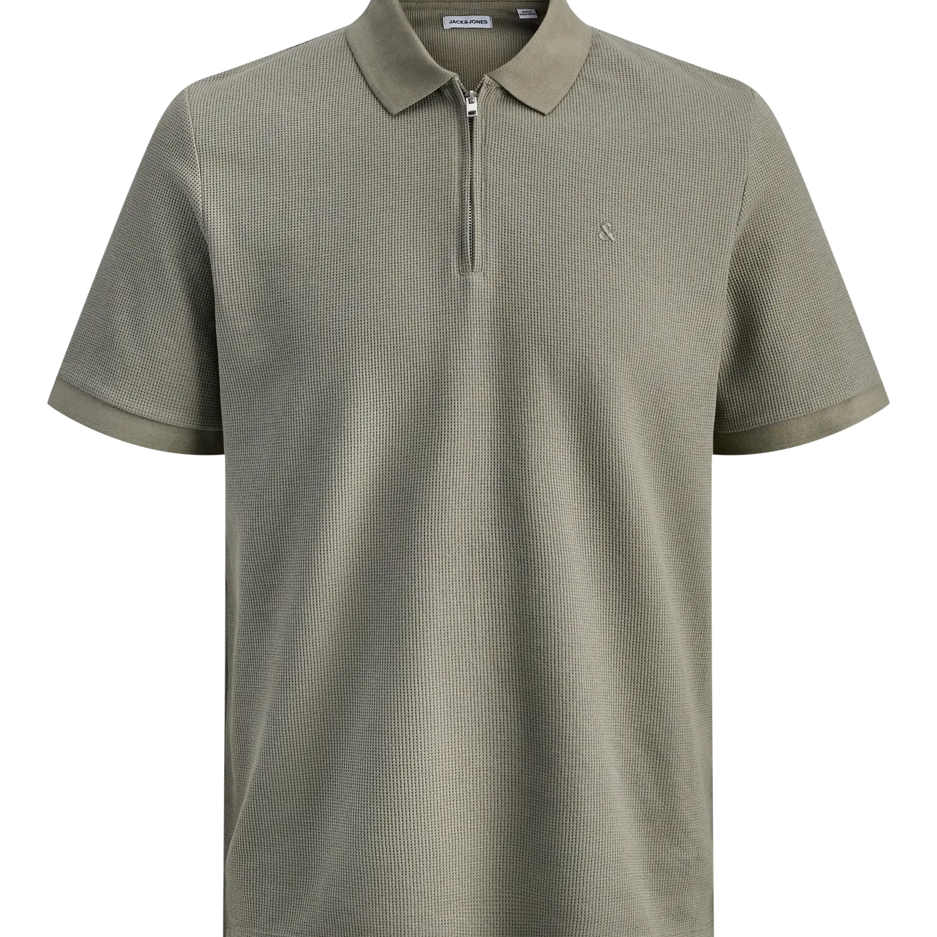 JJ AUSTIN ZIP POLO - VETIVER