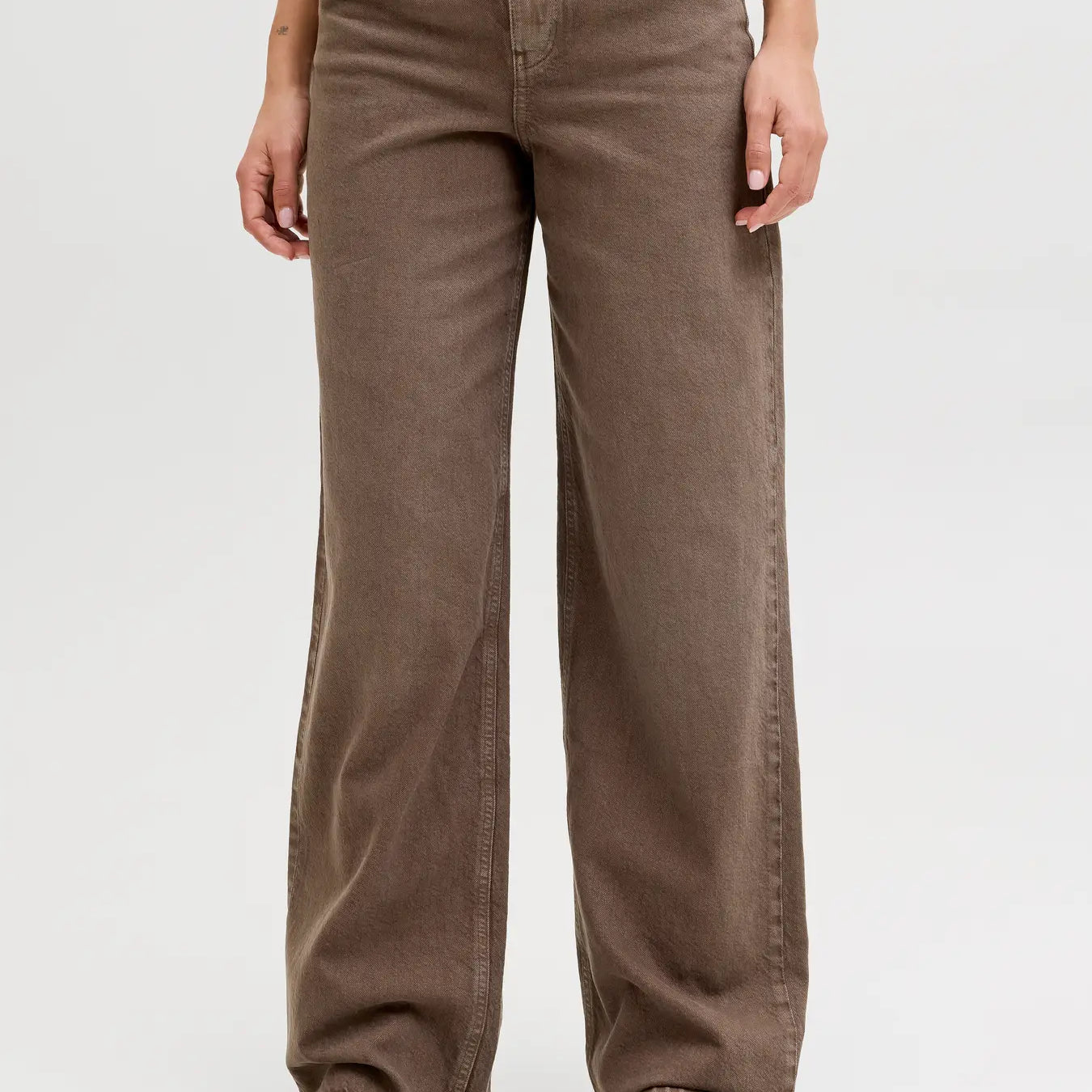 JJXX TOKYO WIDE JEANS - CHOCOLATE BROWN