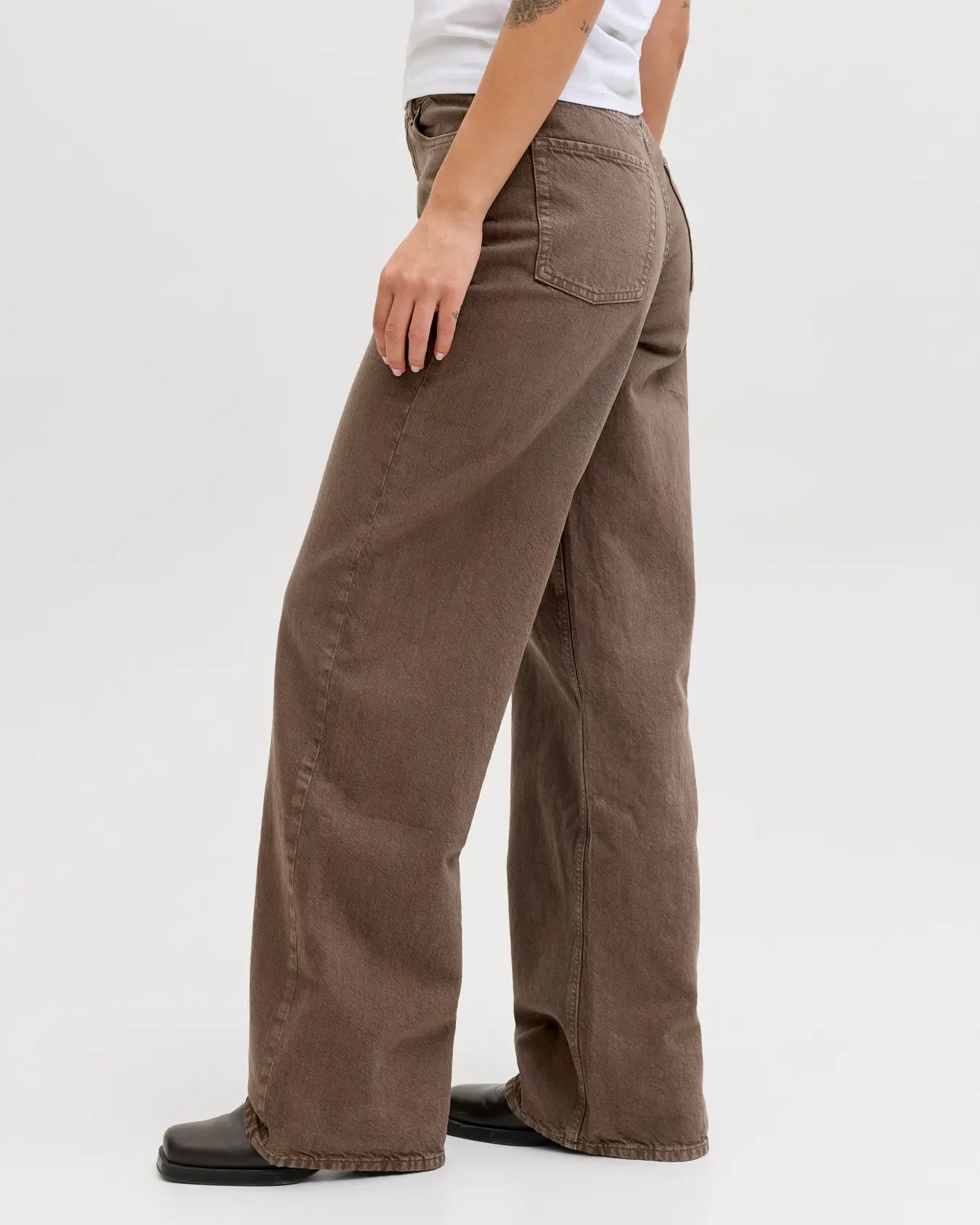 JJXX TOKYO WIDE JEANS - CHOCOLATE BROWN