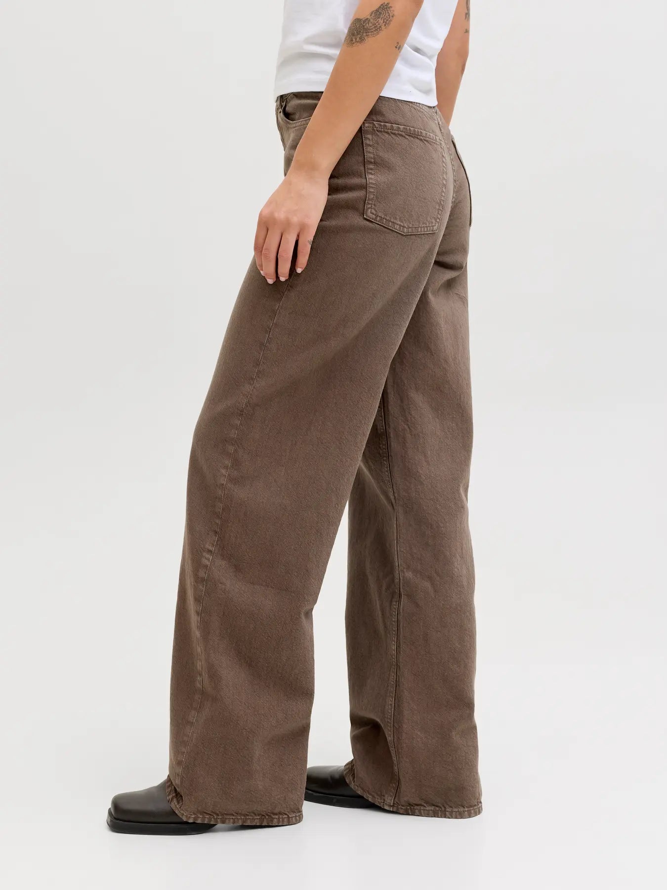 JJXX TOKYO WIDE JEANS - CHOCOLATE BROWN