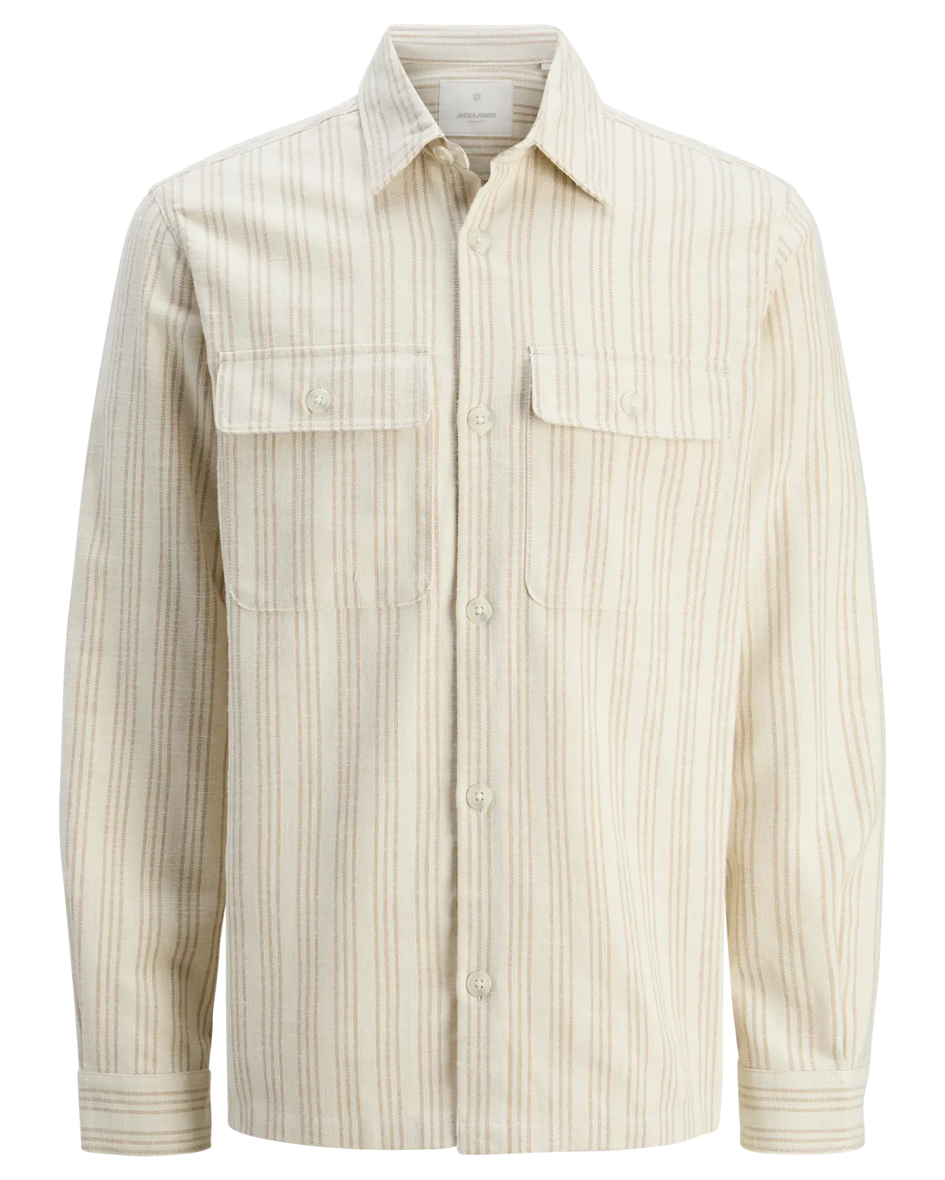 JJ CRAYMOND STRIPE OVERSHIRT - CLOUD DANCER