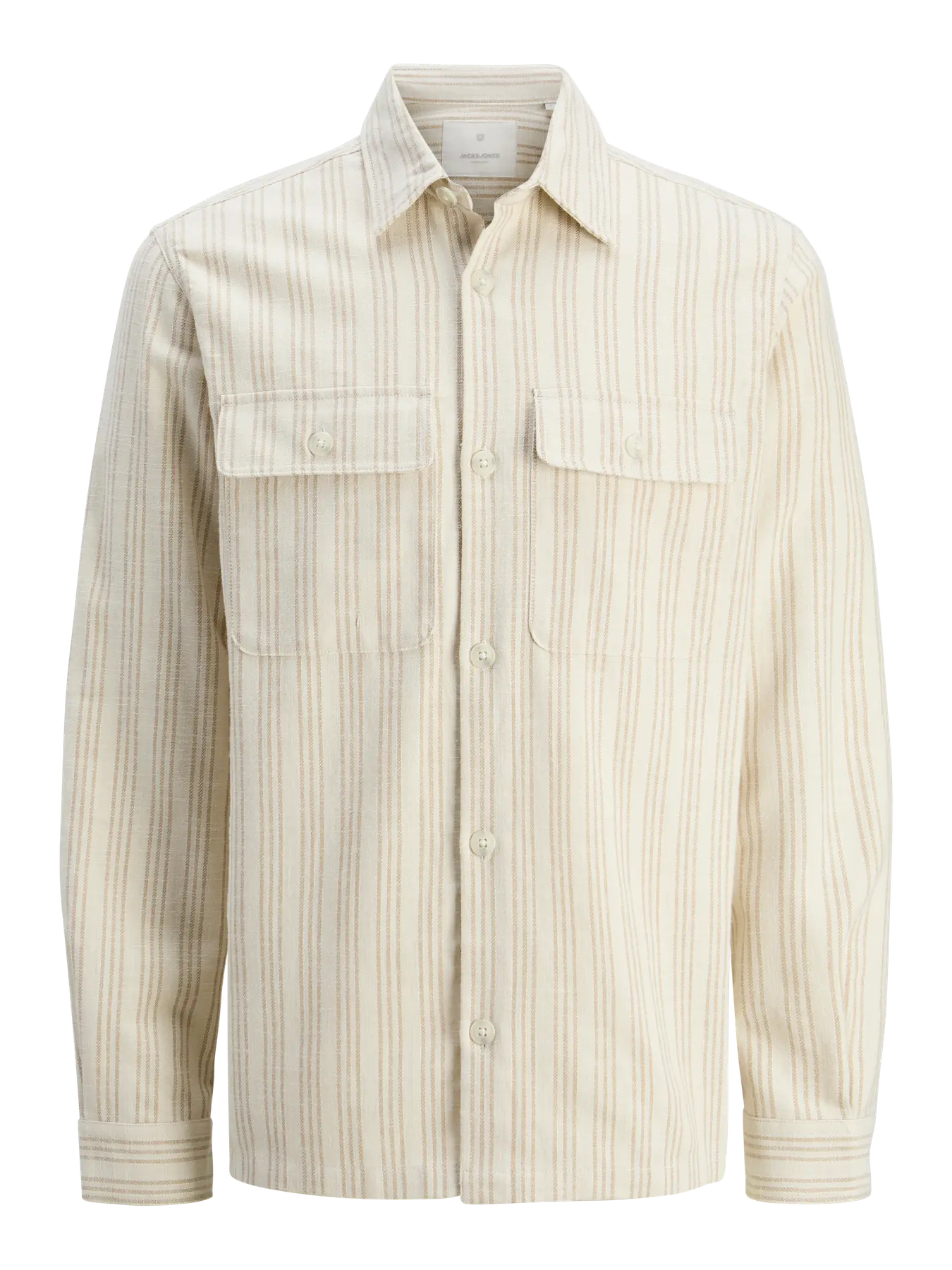 JJ CRAYMOND STRIPE OVERSHIRT - CLOUD DANCER