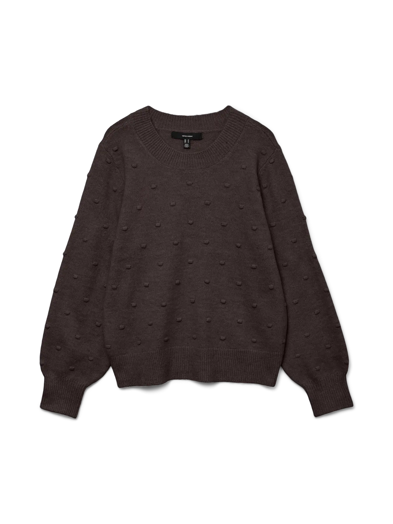 VM FRANCESCA O NECK PULLOVER - CHOCOLATE TORTE
