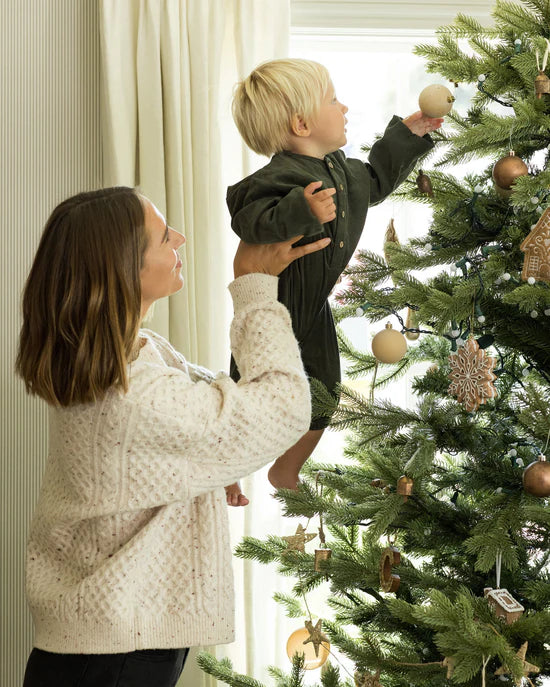 RYLEE + CRU CAROLINA SWEATER - NATURAL SPECKLED