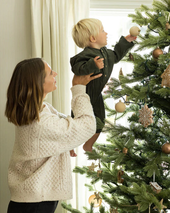 RYLEE + CRU CAROLINA SWEATER - NATURAL SPECKLED