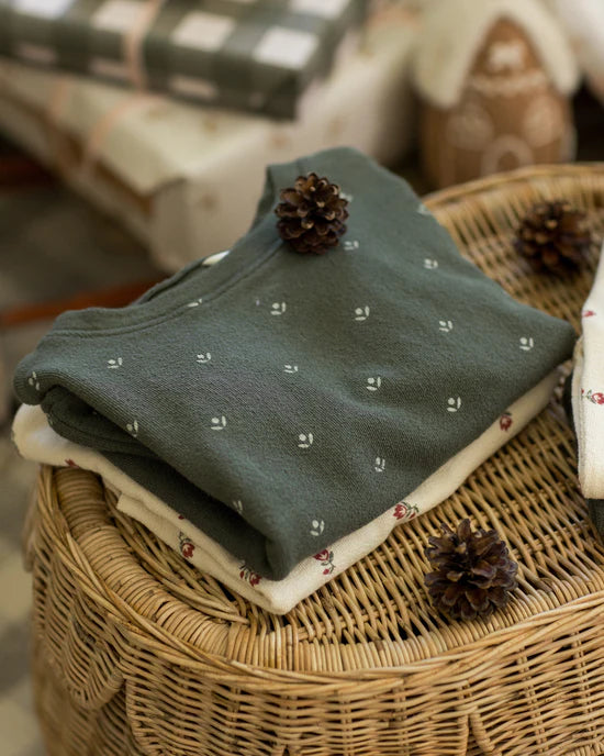 RYLEE + CRU SPONGEY SET - EVERGREEN DITSY