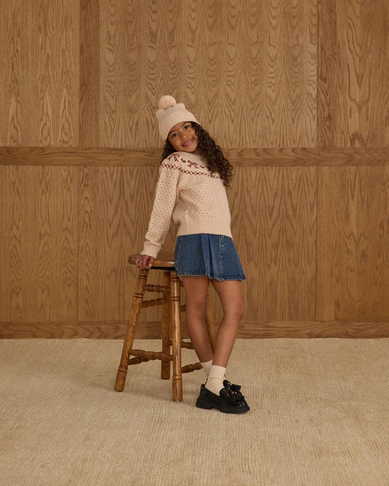 RYLEE + CRU FAIR ISLE SWEATER - BOWS
