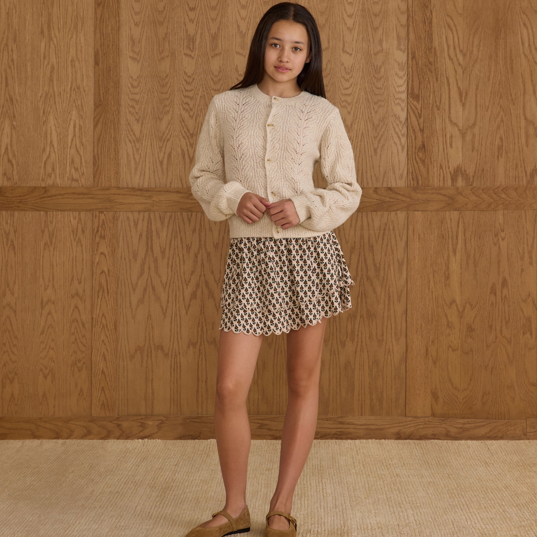 RYLEE + CRU ROSE MINI SKIRT - HARVEST FLORAL