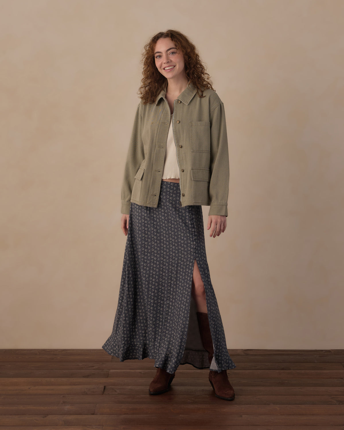 RYLEE + CRU CLAIRE BARN JACKET - SAGE