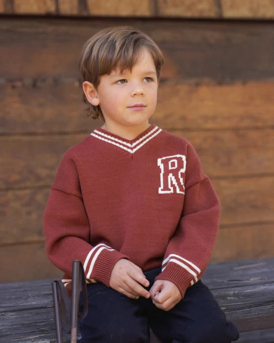 RYLEE + CRU REDWOOD SWEATER - BRICK