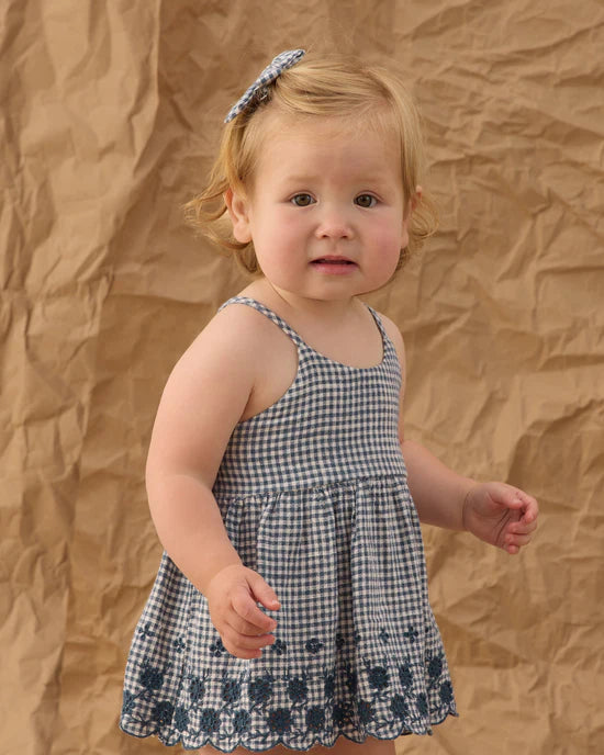 RYLEE + CRU ZENNI SET - MARINE GINGHAM