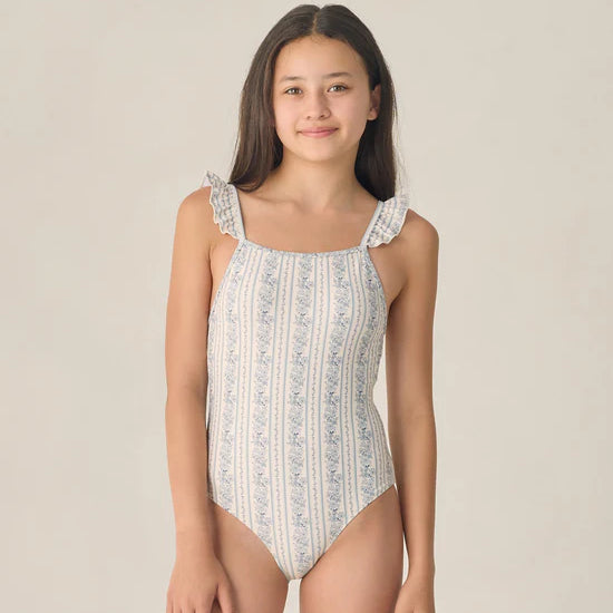 RYLEE + CRU SKY ONE PIECE - BLUE FLORAL