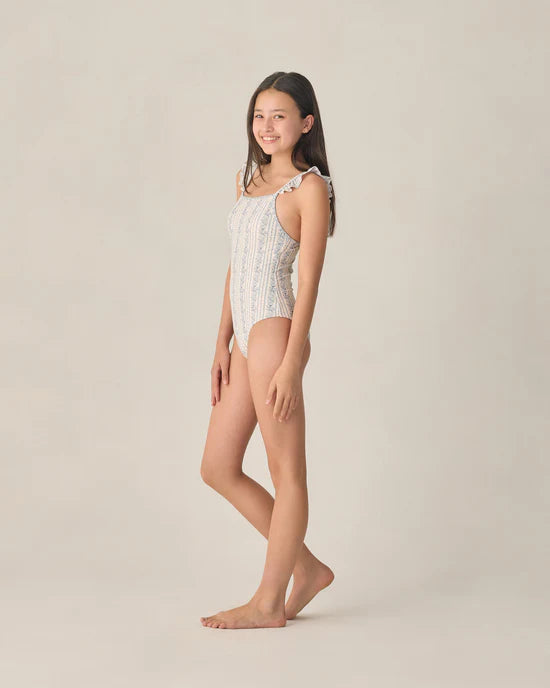 RYLEE + CRU SKY ONE PIECE - BLUE FLORAL