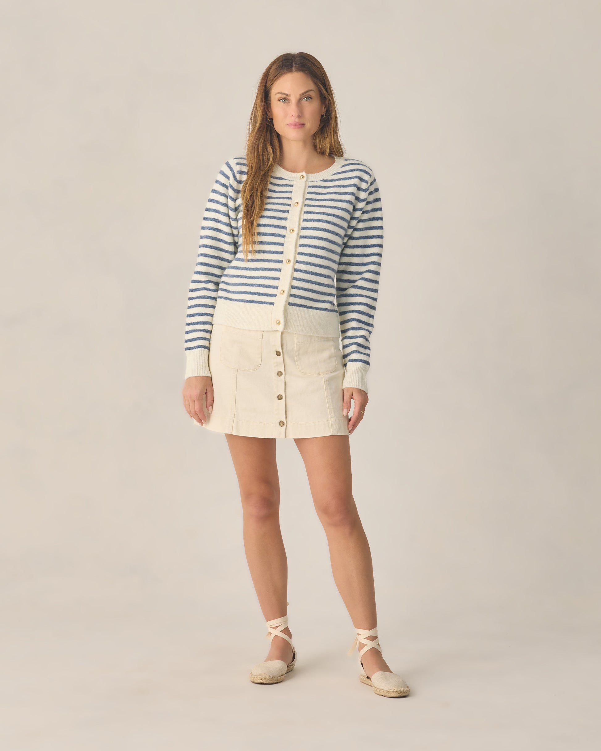 RYLEE + CRU DENVER MINI SKIRT - NATURAL