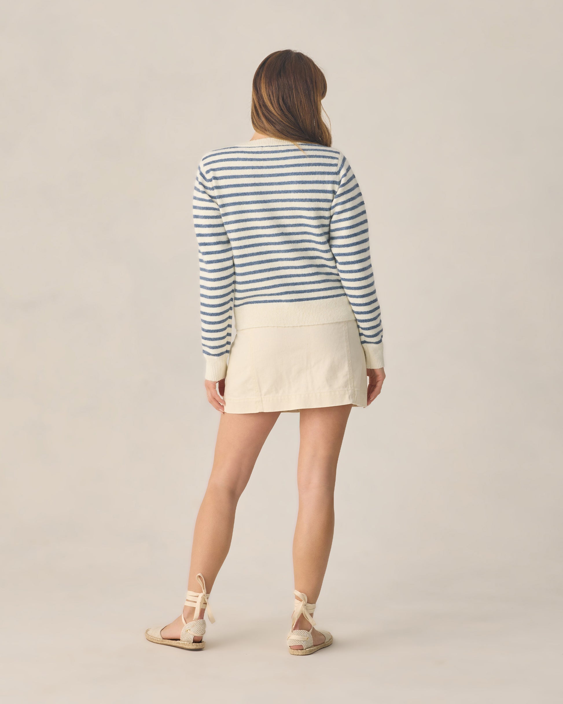 RYLEE + CRU CLASSIC CARDIGAN - MARITIME STRIPE