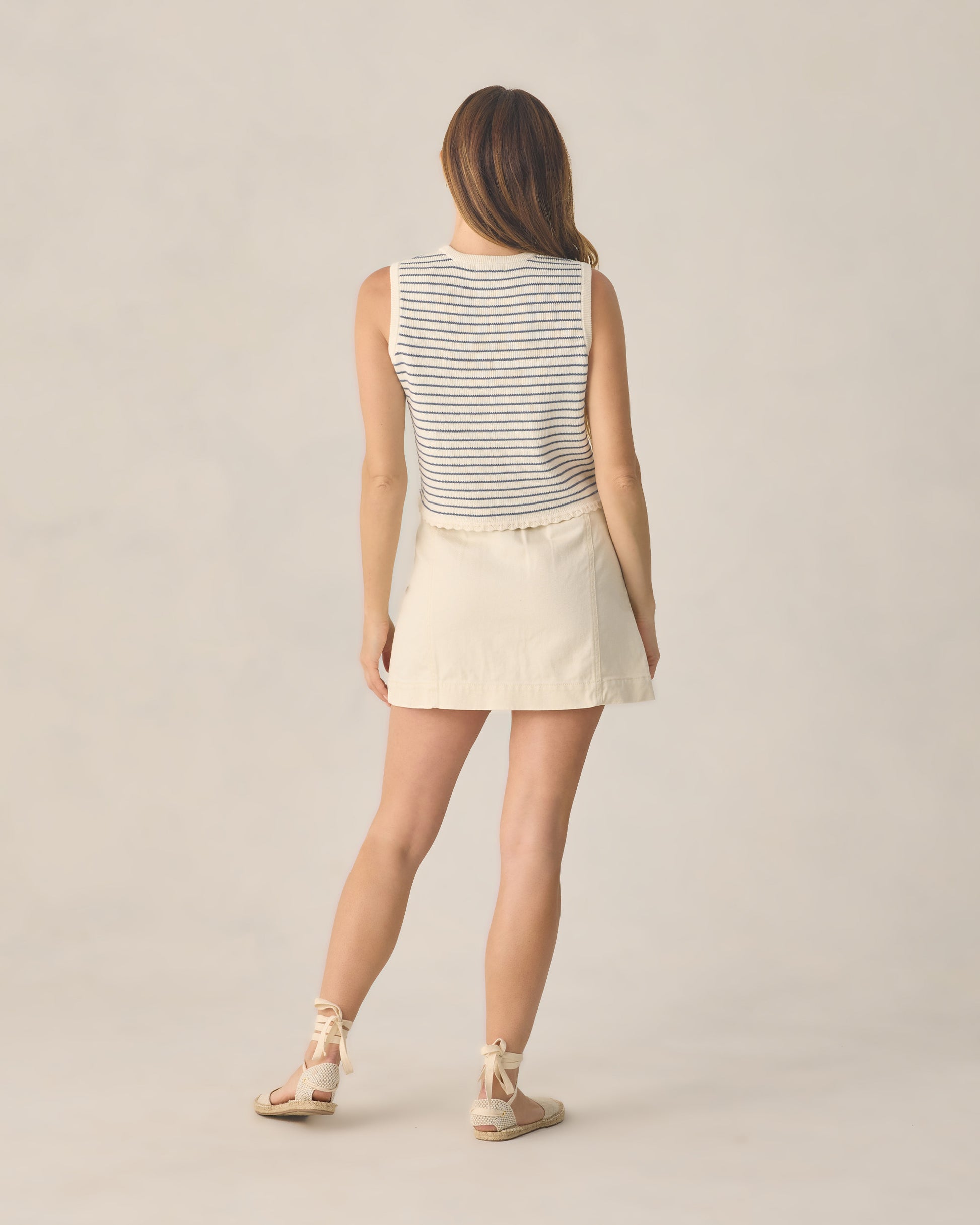 RYLEE + CRU DENVER MINI SKIRT - NATURAL