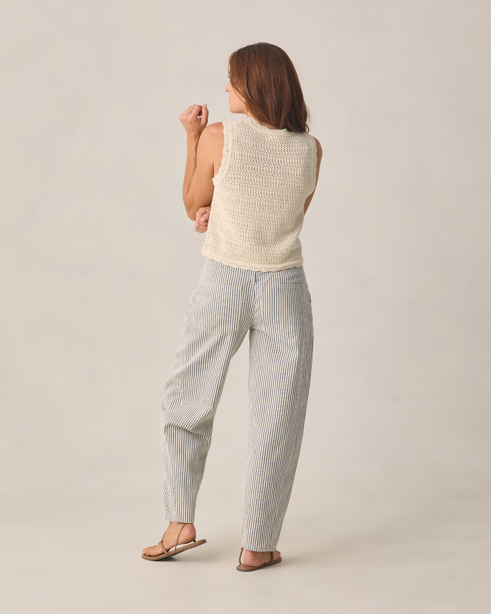 RYLEE + CRU KNIT VEST - NATURAL