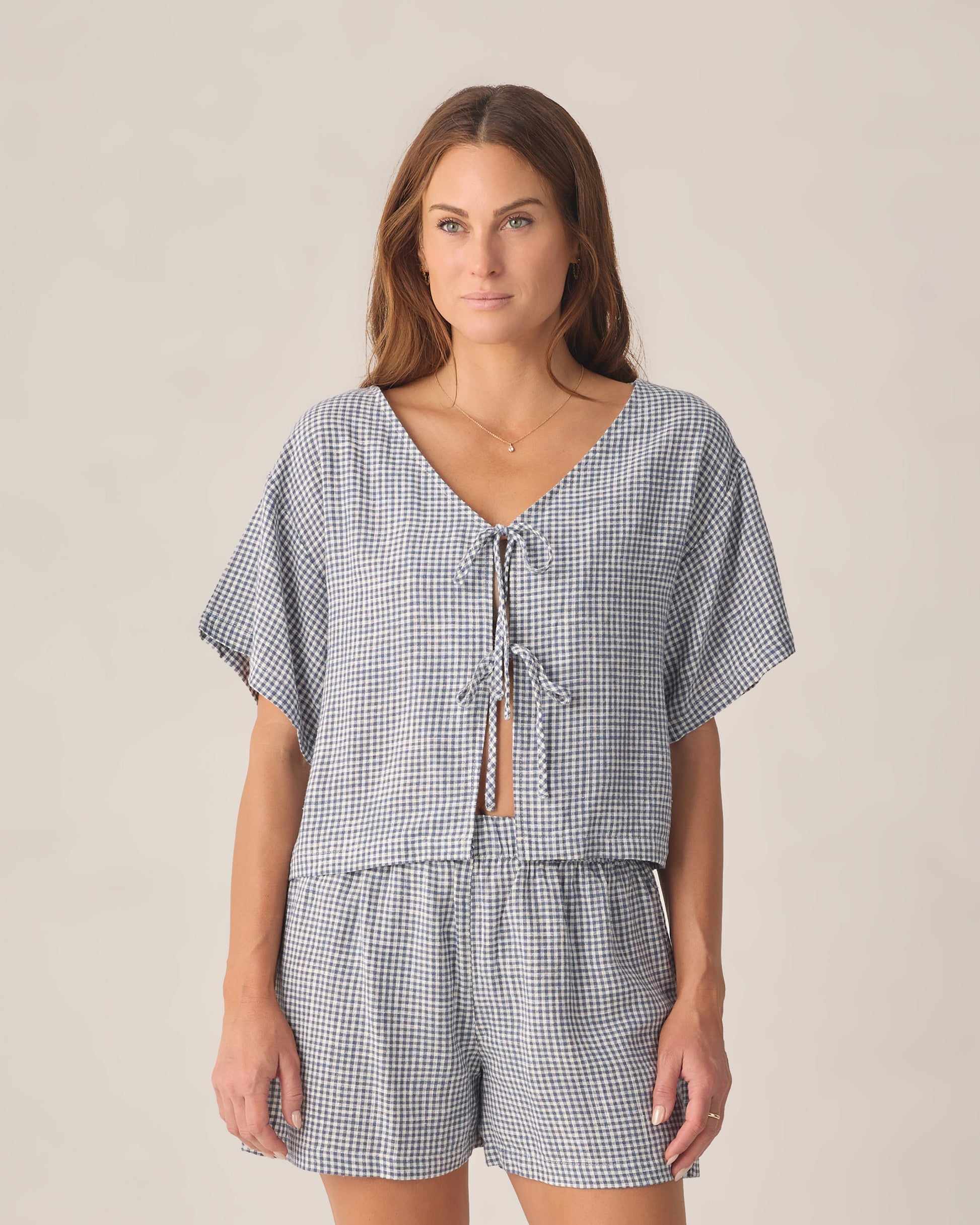 RYLEE + CRU JUNIPER SET - MARINE GINGHAM