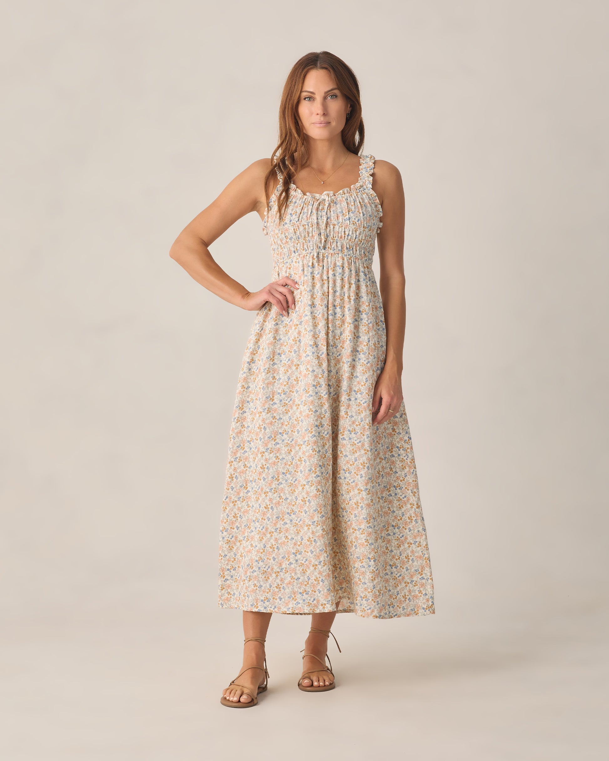 RYLEE + CRU JANE DRESS - FLOWER FIELD