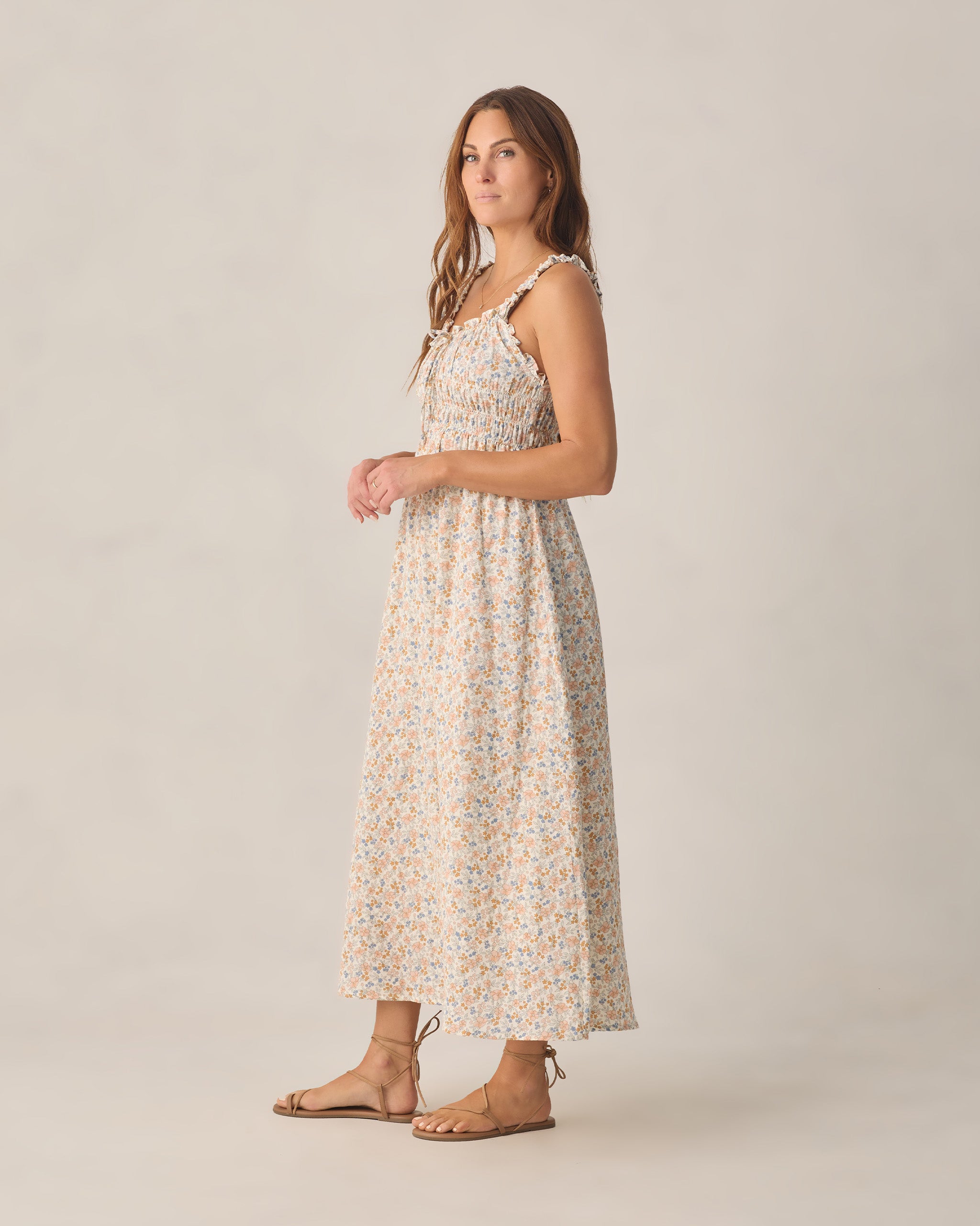 RYLEE + CRU JANE DRESS - FLOWER FIELD