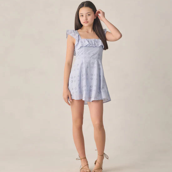 RYLEE + CRU TEEN BIANCA DRESS - PERIWINKLE