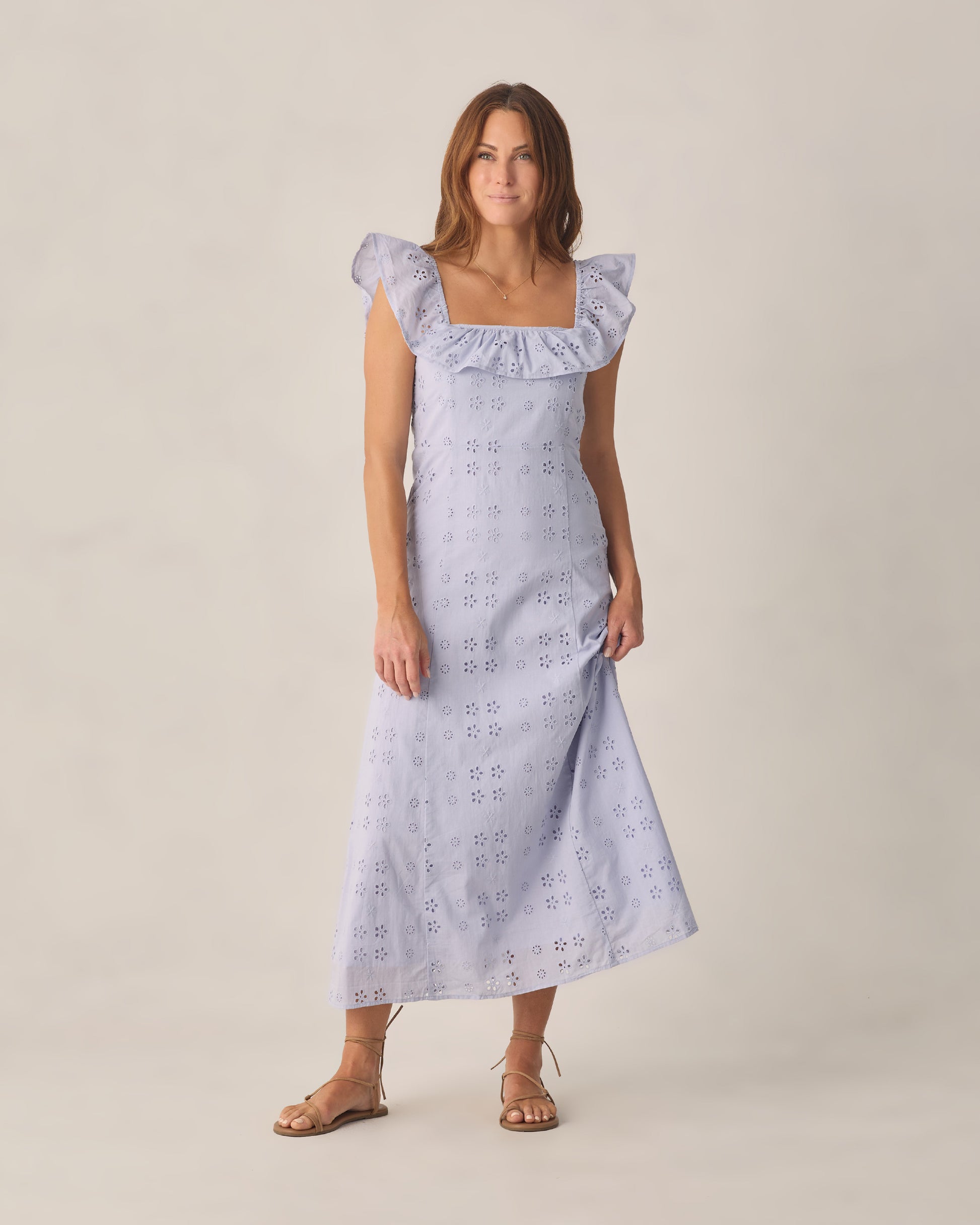 RYLEE + CRU BIANCA MAXI DRESS - PERIWINKLE