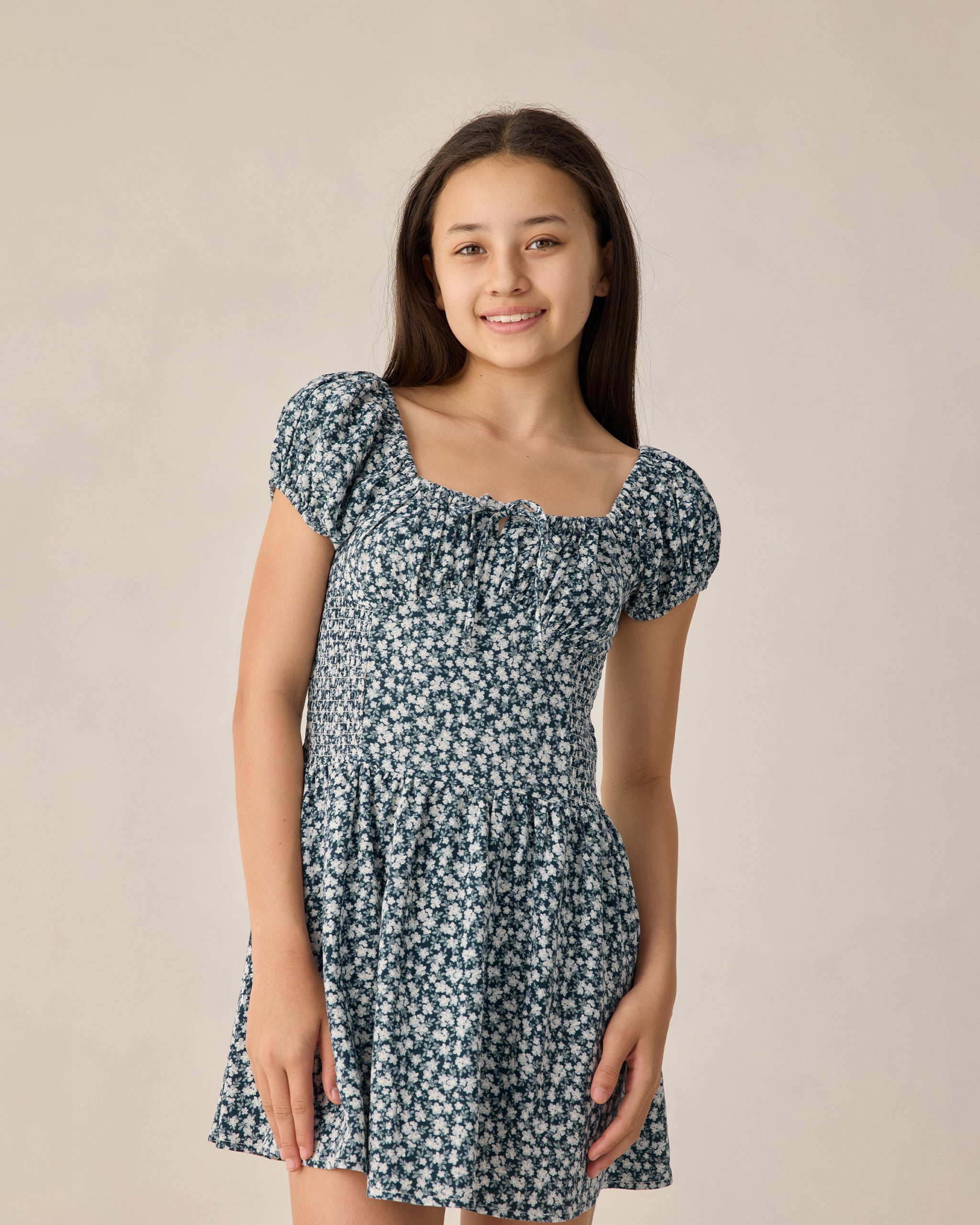 RYLEE + CRU ALEX DRESS - NAVY FLORAL