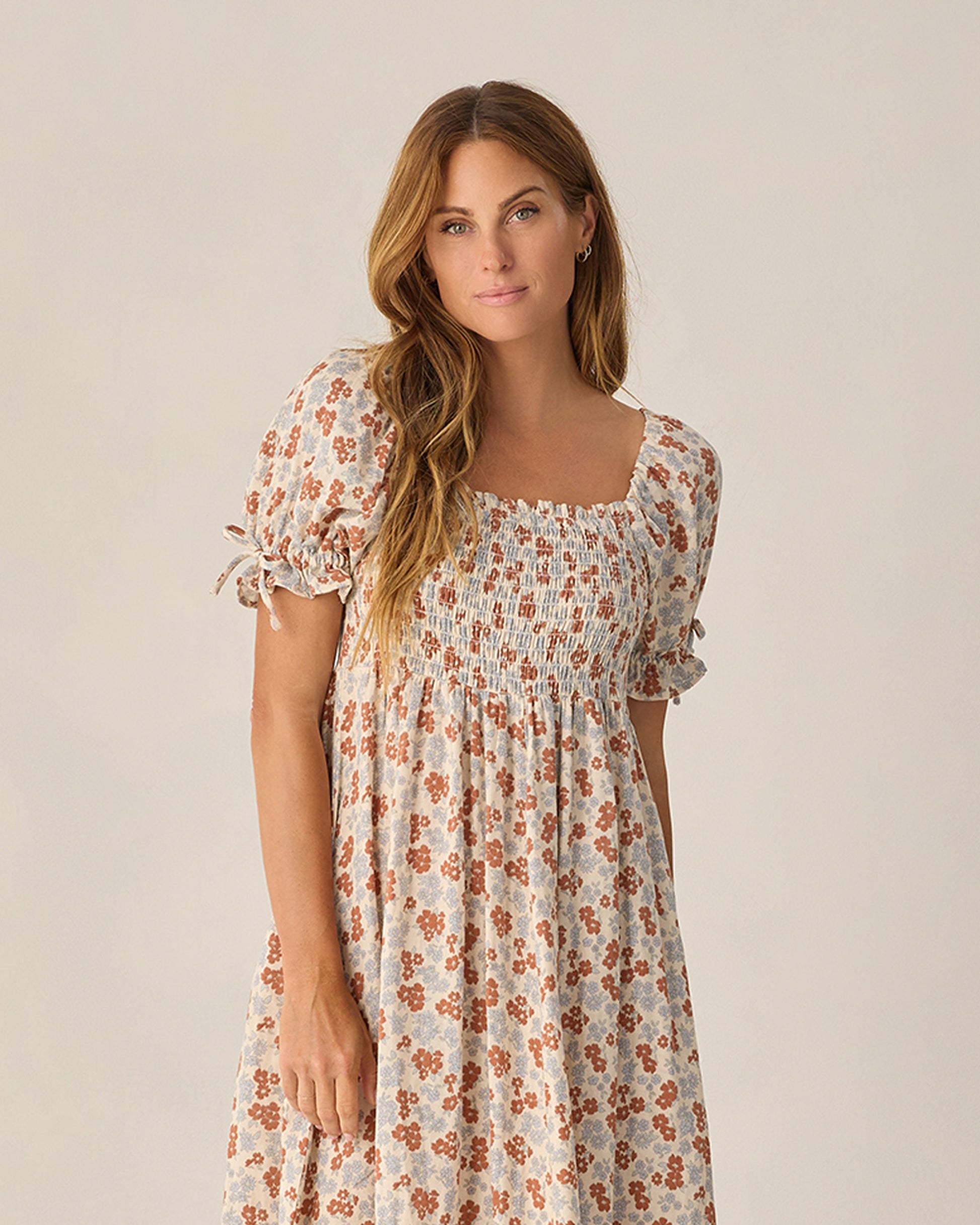 RYLEE + CRU DALLAS MIDI DRESS - AMERICANA FLORAL
