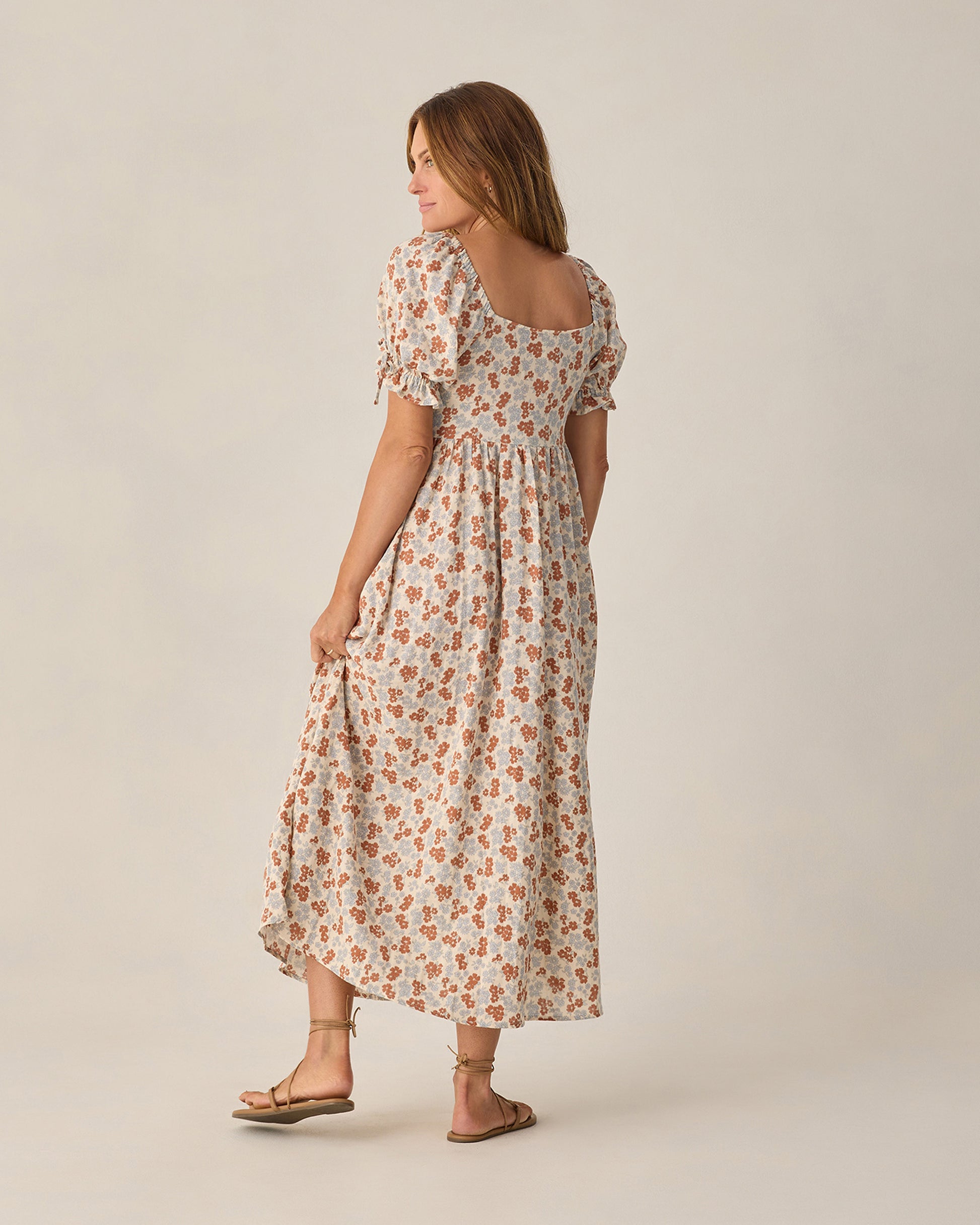 RYLEE + CRU DALLAS MIDI DRESS - AMERICANA FLORAL