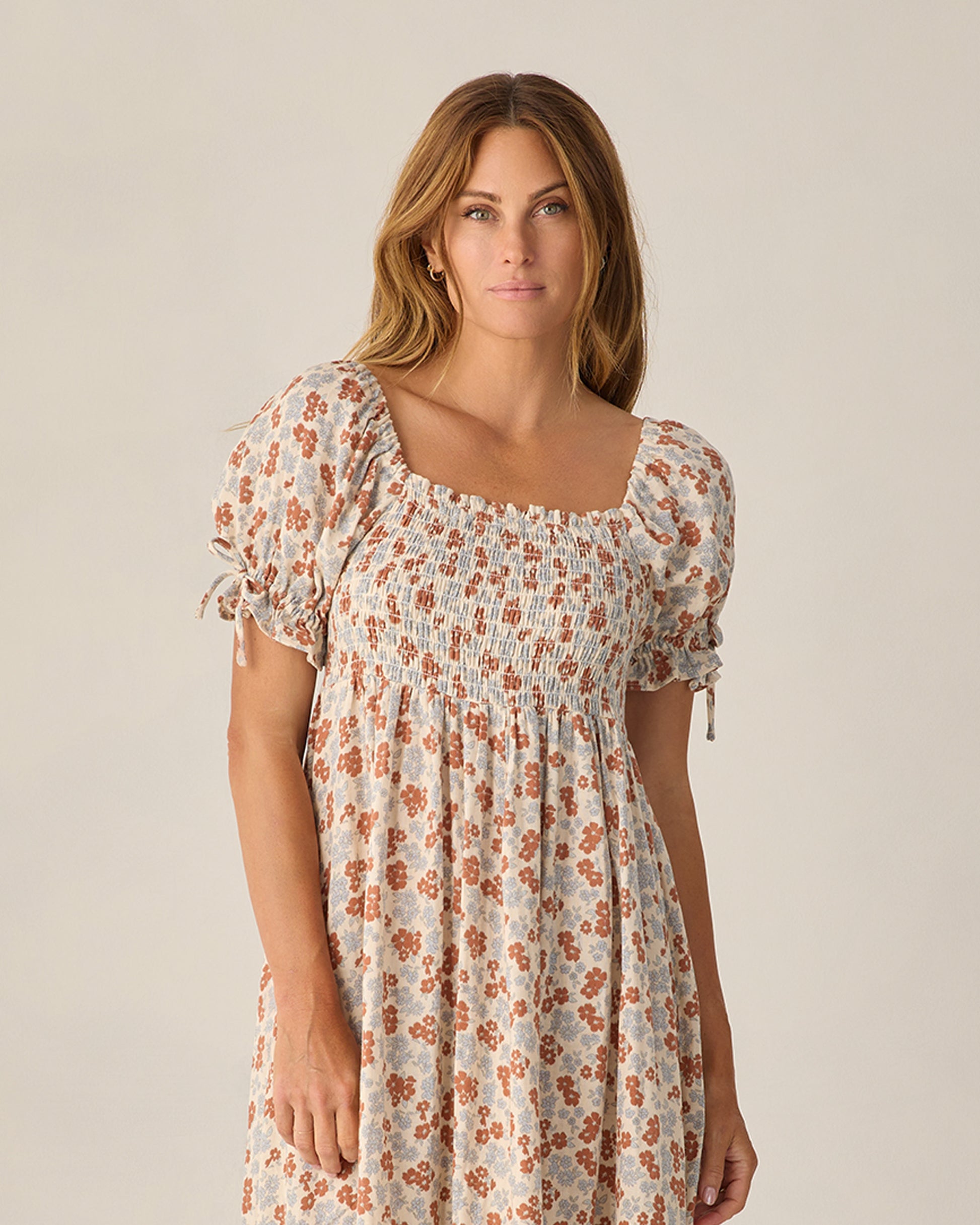 RYLEE + CRU DALLAS MIDI DRESS - AMERICANA FLORAL