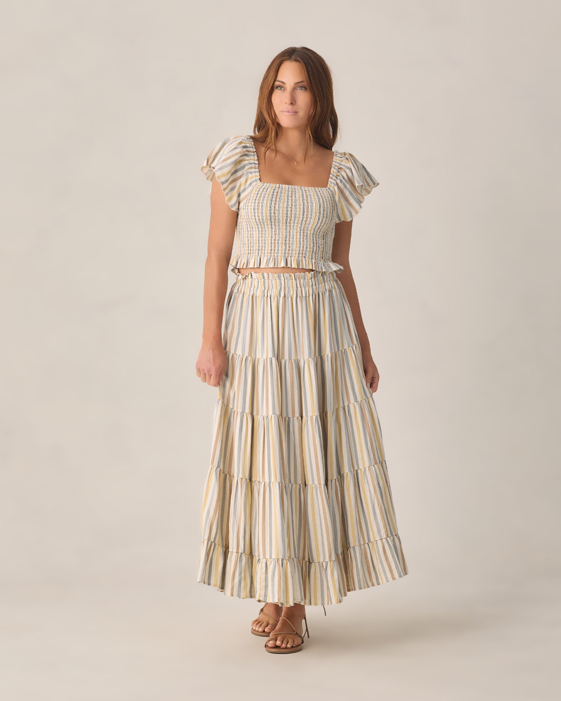 RYLEE + CRU ZAYLA TOP - VALENCIA STRIPE